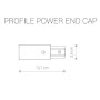 Питание боковое Profile Power End Cap 9462