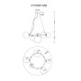 Подвесная люстра Albus A7780SP-5AB