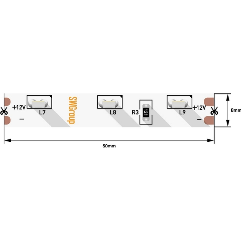 Светодиодная лента  SWG31560-12-4.8-WW