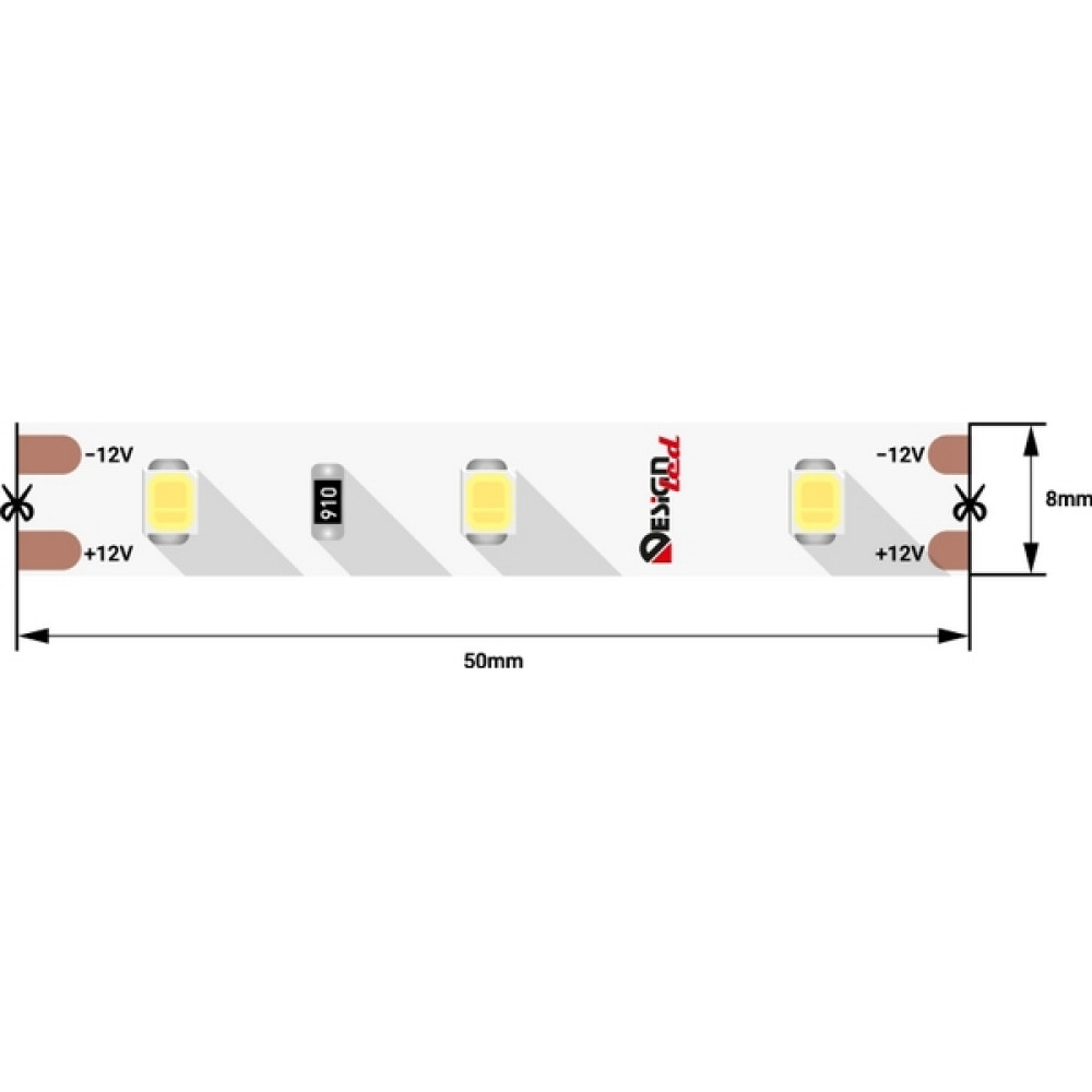 Светодиодная лента LUX DSG260-12-W-33