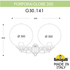 Настенный фонарь уличный GLOBE 300 G30.141.000.VZF1R