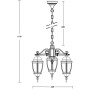 Уличный светильник подвесной 91270L/3 Bl