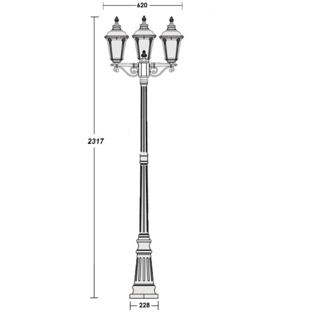 Наземный фонарь 79759SВ Bl