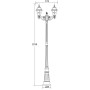 Наземный фонарь FARO lead GLASS 91109A lgY Bl