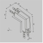 Угловое соединение Accessories for tracks Exility TRA034ICL-42.12B