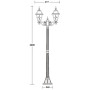 Наземный фонарь FARO lead GLASS 91108A lgY Bl