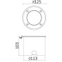 Встраиваемый светильник уличный Встраиваемые светильники c LED W7036A-4K SS